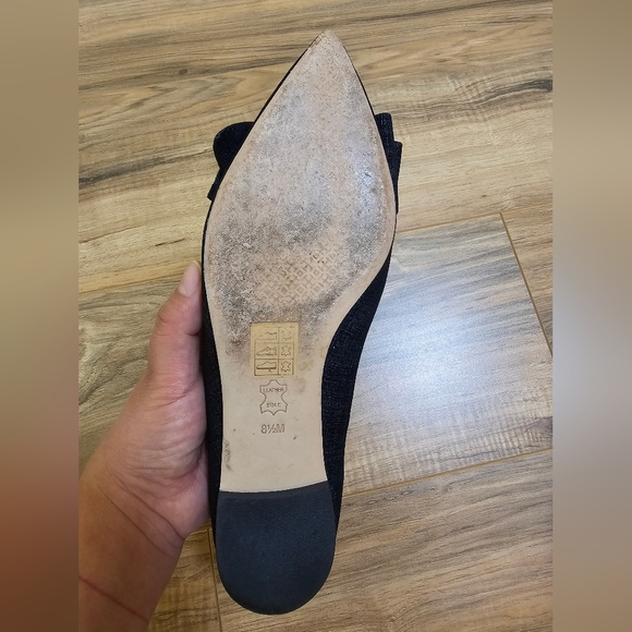 Tory Burch "Rosalind" Denim leather Pointed Toe Flats, size US 8.5 - Picture 10 of 17